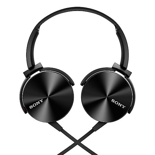 Sony Extra Bass MDR-XB450AP On-Ear Wired Headphones with Mic (Black) Sony Extra Bass MDR-XB450AP On-Ear Wired Headphones with Mic (Black)